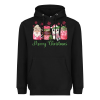 Black pink  merry christmas coffee Heavyweight Hoodie - JahusDesignShop