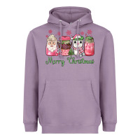 Lavender pink  merry christmas coffee Heavyweight Hoodie - JahusDesignShop