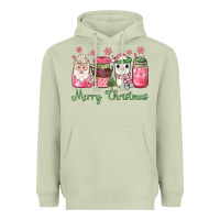 Matcha pink  merry christmas coffee Heavyweight Hoodie - JahusDesignShop