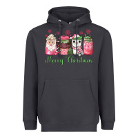 Smoke pink  merry christmas coffee Heavyweight Hoodie - JahusDesignShop