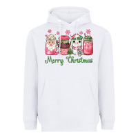 White pink  merry christmas coffee Heavyweight Hoodie - JahusDesignShop