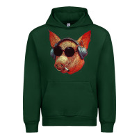 Forest Green Blodwyn pig Urban Hoodie - DesignPulse