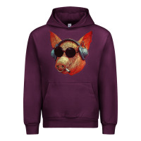 Mauve Wine Blodwyn pig Urban Hoodie - DesignPulse