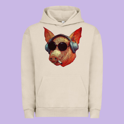 Blodwyn Pig Urban Hoodie Designed By Designpulse