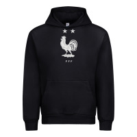Black FFF Two Stars Urban Hoodie - DesignPulse