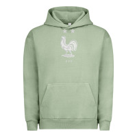 Pigment Oil Green FFF Two Stars Urban Hoodie - DesignPulse