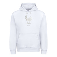 White FFF Two Stars Urban Hoodie - DesignPulse