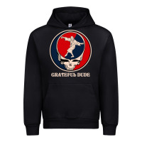 Black grateful dude Urban Hoodie - DesignPulse