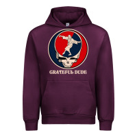 Mauve Wine grateful dude Urban Hoodie - DesignPulse
