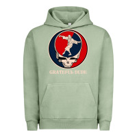 Pigment Oil Green grateful dude Urban Hoodie - DesignPulse