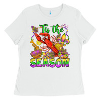 White tis the season mardi gras olivia Ladies Tee - OliviaCreatesArt