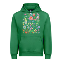 Emerald cute birds t  shirt birds and blooms   cute floral pattern by cecca de Urban Hoodie - DesignPulse