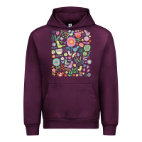 Mauve Wine cute birds t  shirt birds and blooms   cute floral pattern by cecca de Urban Hoodie - DesignPulse