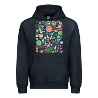Navy cute birds t  shirt birds and blooms   cute floral pattern by cecca de Urban Hoodie - DesignPulse
