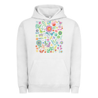 Pigment Lunar Rock cute birds t  shirt birds and blooms   cute floral pattern by cecca de Urban Hoodie - DesignPulse