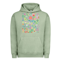 Pigment Oil Green cute birds t  shirt birds and blooms   cute floral pattern by cecca de Urban Hoodie - DesignPulse