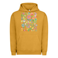 Pigment Peanut Butter cute birds t  shirt birds and blooms   cute floral pattern by cecca de Urban Hoodie - DesignPulse