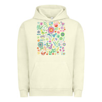 Pigment Pistachio cute birds t  shirt birds and blooms   cute floral pattern by cecca de Urban Hoodie - DesignPulse