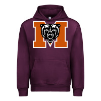 Mauve Wine mercer bears Urban Hoodie - DesignPulse