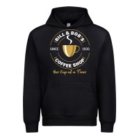 Black bill and bob coffee shop aa recovery gift t shirt Urban Hoodie - PixelWave