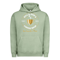 Pigment Oil Green bill and bob coffee shop aa recovery gift t shirt Urban Hoodie - PixelWave