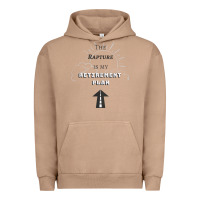 Pigment Burro the rapture is my retirement plan bible heaven jesus Urban Hoodie - PixelWave
