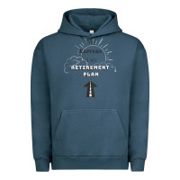 Pigment Midnight Navy the rapture is my retirement plan bible heaven jesus Urban Hoodie - PixelWave