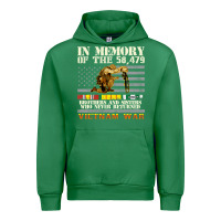Emerald Vietnam War Veterans US Memorial Day In The Memory Of 58479 38 Urban Hoodie - PixelWave