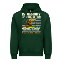 Forest Green Vietnam War Veterans US Memorial Day In The Memory Of 58479 38 Urban Hoodie - PixelWave