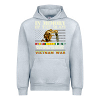 Heather Grey Vietnam War Veterans US Memorial Day In The Memory Of 58479 38 Urban Hoodie - PixelWave