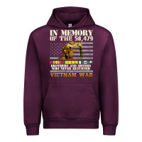 Mauve Wine Vietnam War Veterans US Memorial Day In The Memory Of 58479 38 Urban Hoodie - PixelWave