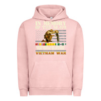 Pigment Salmon Vietnam War Veterans US Memorial Day In The Memory Of 58479 38 Urban Hoodie - PixelWave
