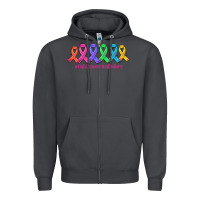 Smoke fight cancer in all colors Zipper Hoodie - AdoDesignShop