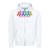 White fight cancer in all colors Zipper Hoodie - AdoDesignShop