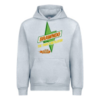 Heather Grey brawndo the thirst mutilator   idiocracy inspired active Urban Hoodie - PixelWave