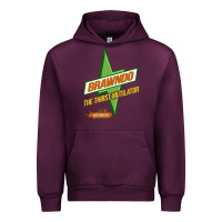 Mauve Wine brawndo the thirst mutilator   idiocracy inspired active Urban Hoodie - PixelWave
