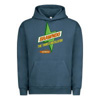 Pigment Midnight Navy brawndo the thirst mutilator   idiocracy inspired active Urban Hoodie - PixelWave