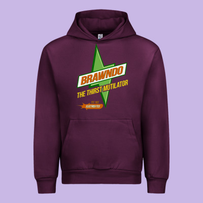 Brawndo The Thirst Mutilator   Idiocracy Inspired Active Urban Hoodie Designed By Pixelwave