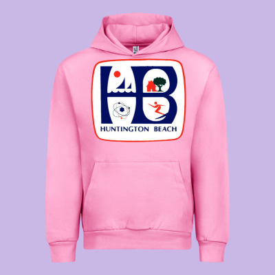 Coat Of Arms Of Huntington Beach Urban Hoodie Designed By Pixelwave