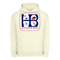 Pigment Pistachio Coat of arms of Huntington Beach Urban Hoodie - PixelWave