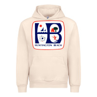 Sandshell Coat of arms of Huntington Beach Urban Hoodie - PixelWave