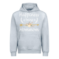 Heather Grey happiness is being a mommom  cute mothers day gifts Urban Hoodie - PixelWave