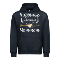 Navy happiness is being a mommom  cute mothers day gifts Urban Hoodie - PixelWave