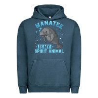 Pigment Midnight Navy manatee gifts Urban Hoodie - PixelWave