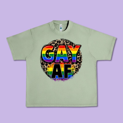 Gay Af Urban Heavy Tee Designed By Fadigitalartstudio