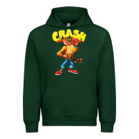 Forest Green crash bandicoot Urban Hoodie - PixelWave