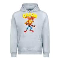 Heather Grey crash bandicoot Urban Hoodie - PixelWave