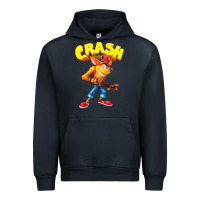 Navy crash bandicoot Urban Hoodie - PixelWave