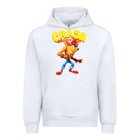 White crash bandicoot Urban Hoodie - PixelWave
