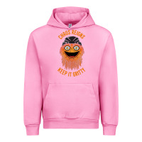 Fuchsia Pink chaos reigns keep it gritty Urban Hoodie - PixelWave